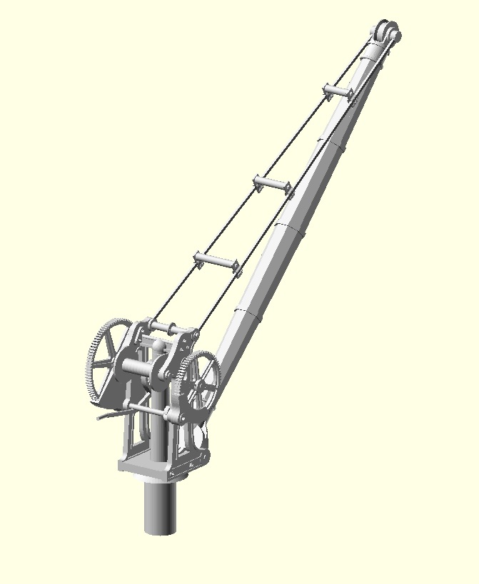 Crane from right side